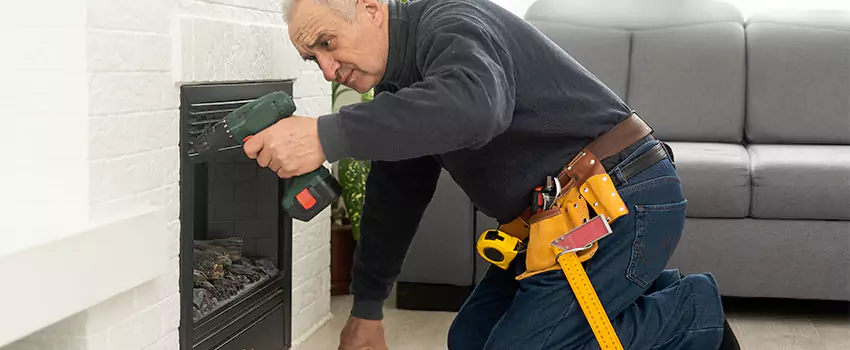 New Indoor Fireplace Installation in Bellevue, Wisconsin