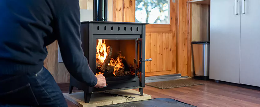 Open Hearth Wood Fireplace Installation in Bellevue, WI