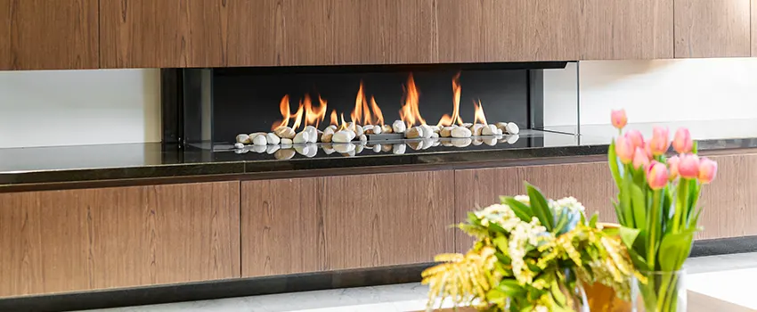 Double-height Fireplace Design Refurbishment in Bellevue, Wisconsin